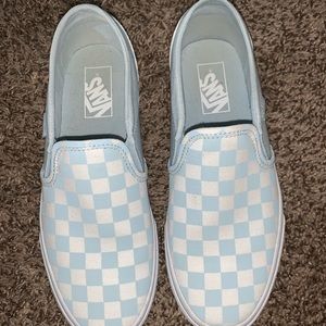 Blue Checkered Vans